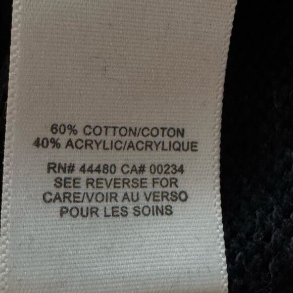 Womens Material Girl Cropped Slouch Scoop Neck Boho 90s like Gray Sweater Large - Picture 7 of 10